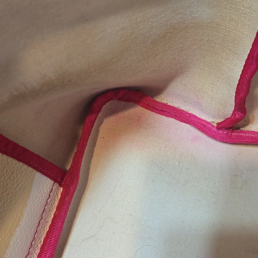 Kate Spade Vibrant Pink and Cream Tote